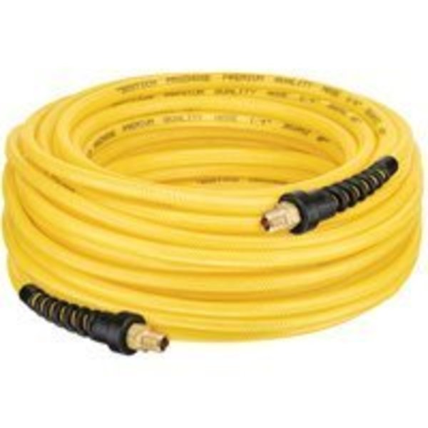 Bostitch Bostitch PRO-14100 Premium Air Hose, 1/4 in OD, MNPT, Polyurethane, Yellow PRO-14100